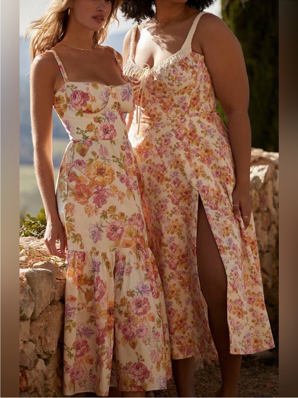 HOUSE OF CB Elia Floral Stretch Cotton Blend Corset Sundress - Picture 4 of 11
